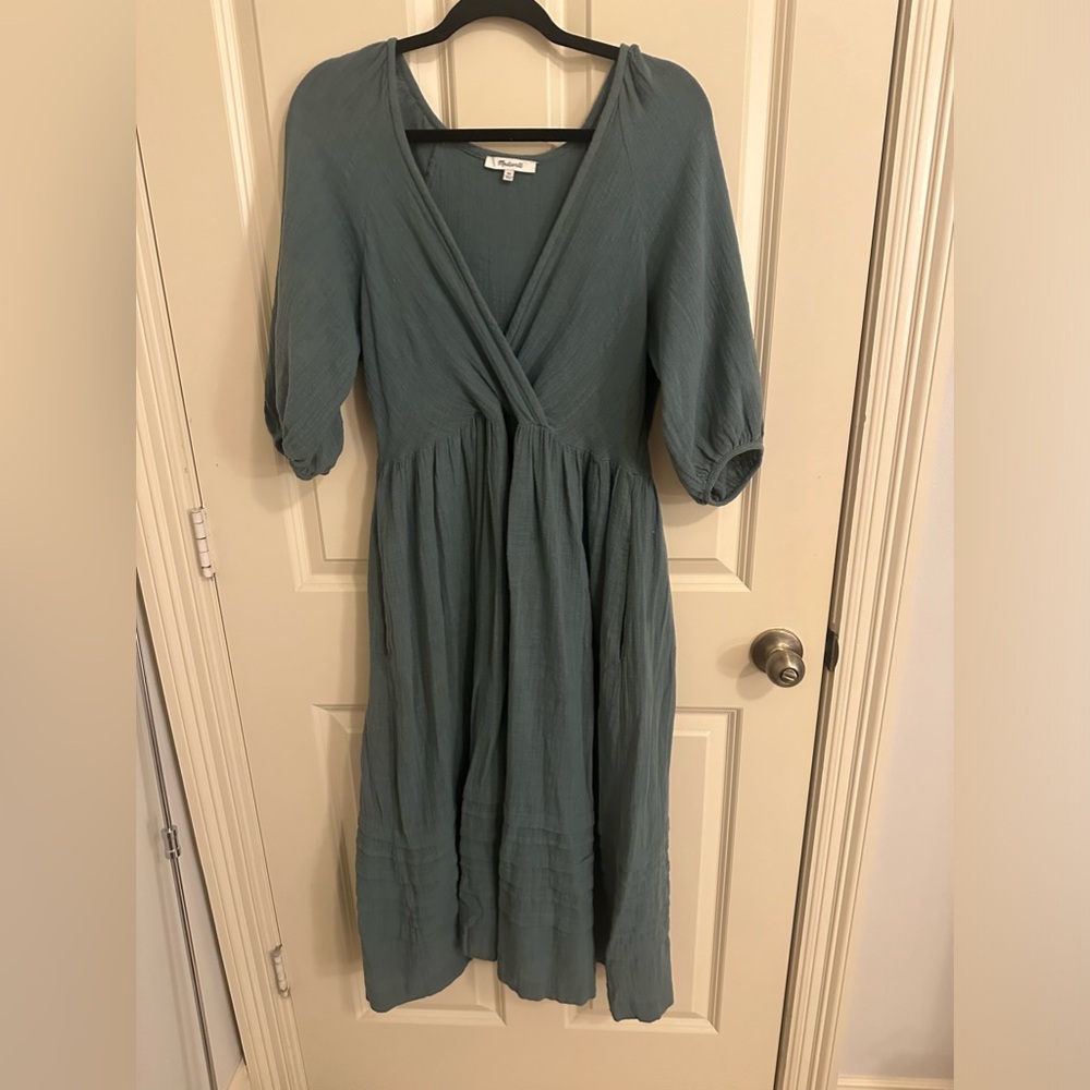 XS green/blue Madewell dress!